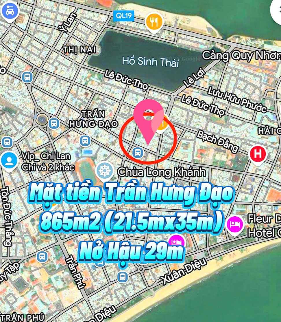 CƠ HỘI VÀNG SỞ HỮU LÔ ĐẤT GẦN 1000M² MẶT TIỀN TRẦN HƯNG ĐẠO, SIÊU PHẨM KHAN HIẾM TẠI TRUNG TÂM QUY NHƠN. 1 z6782415352699 9716c83bbdb32cb79f9ada57cd5f4386